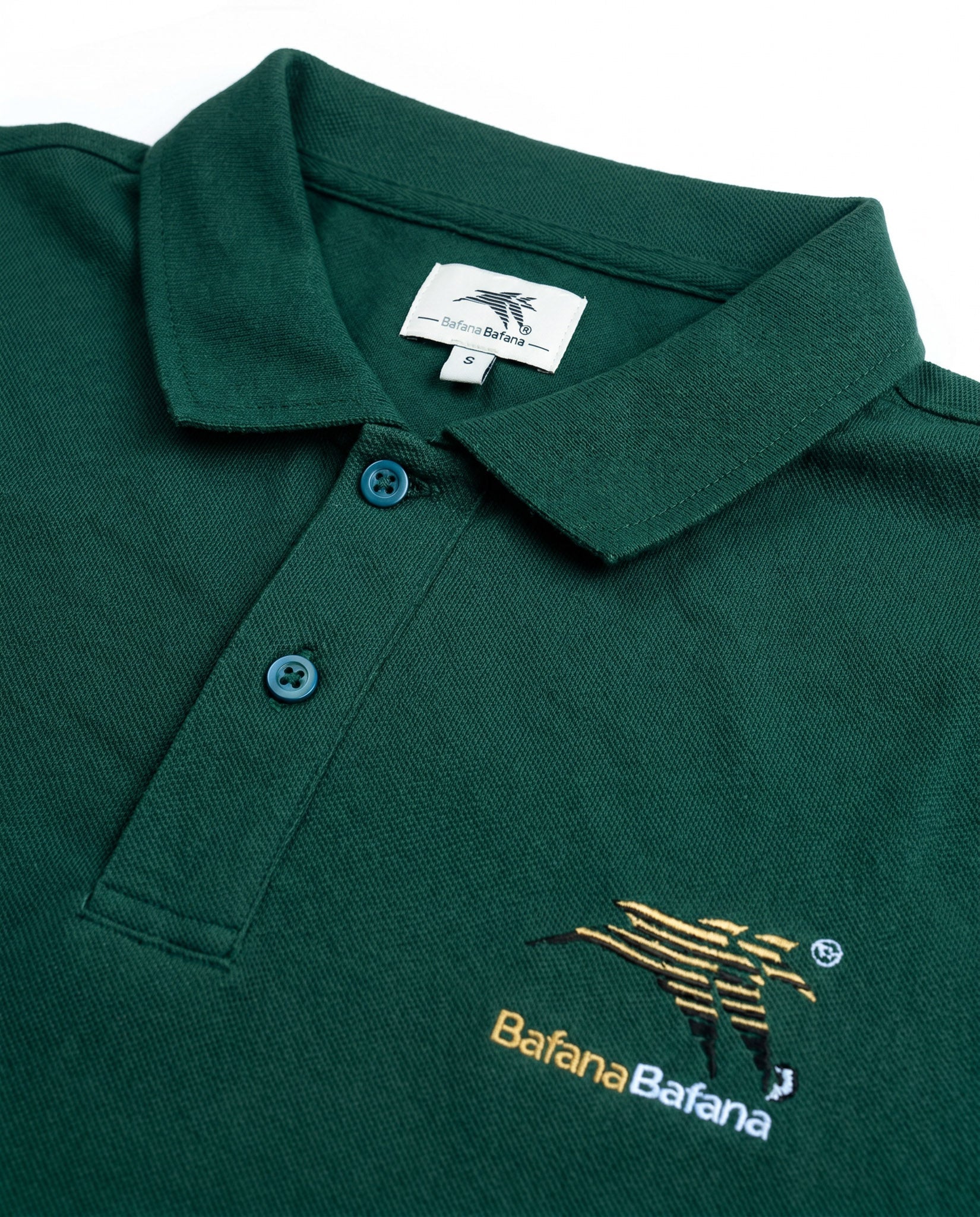 Bafana Bafana Classic Pique SS Polo Green - Image 3