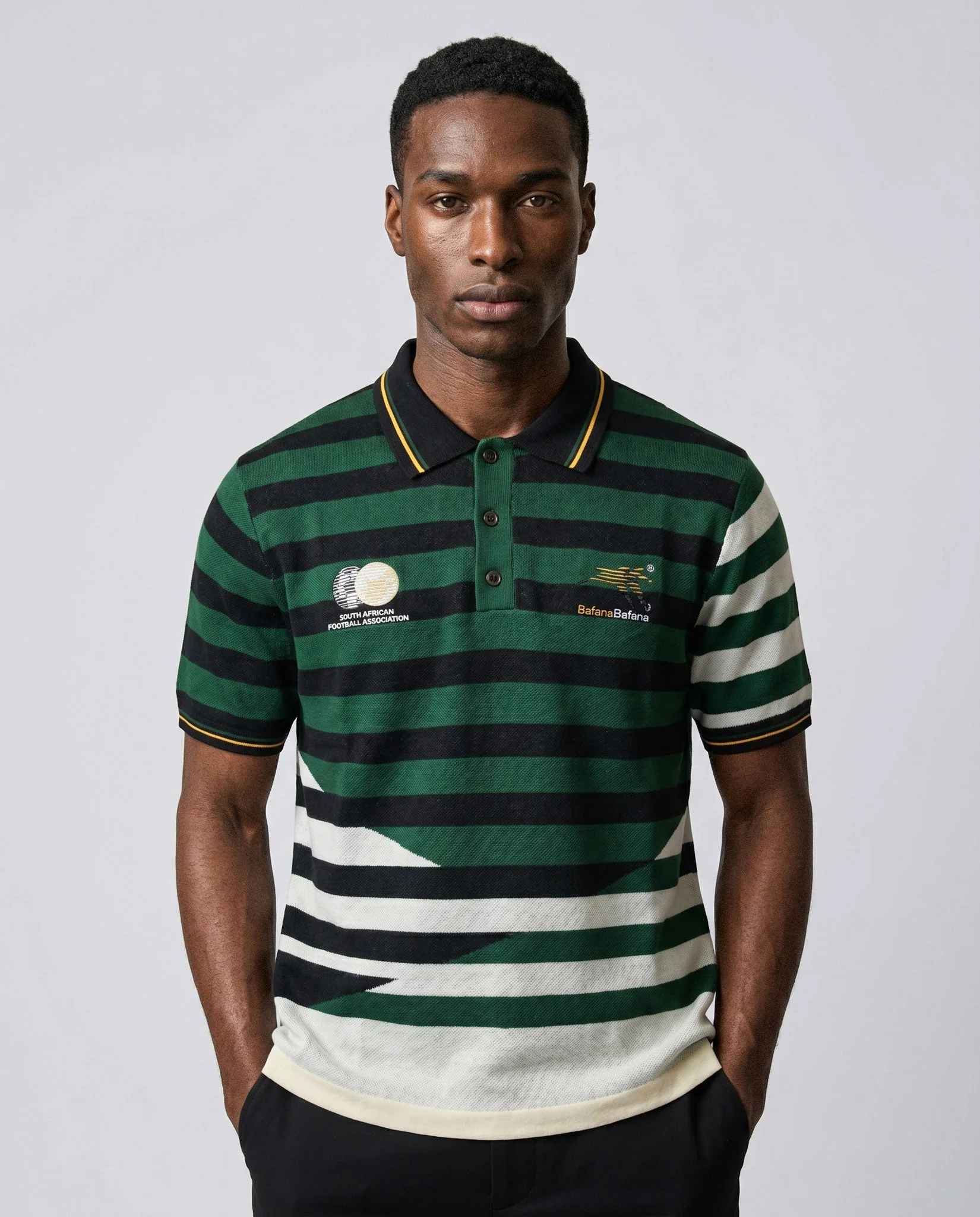 Bafana Bafana 96 Heritage Short Sleeve Knit Green - Image 6