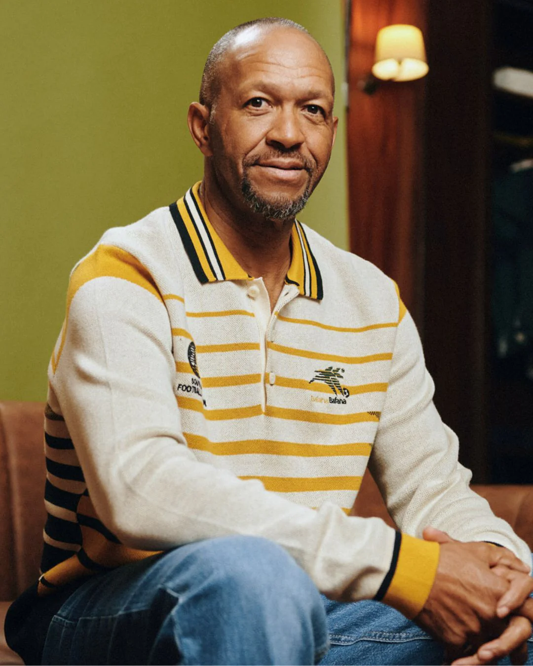 Bafana Bafana 96 Heritage Long Sleeve Knit Gold - Image 3