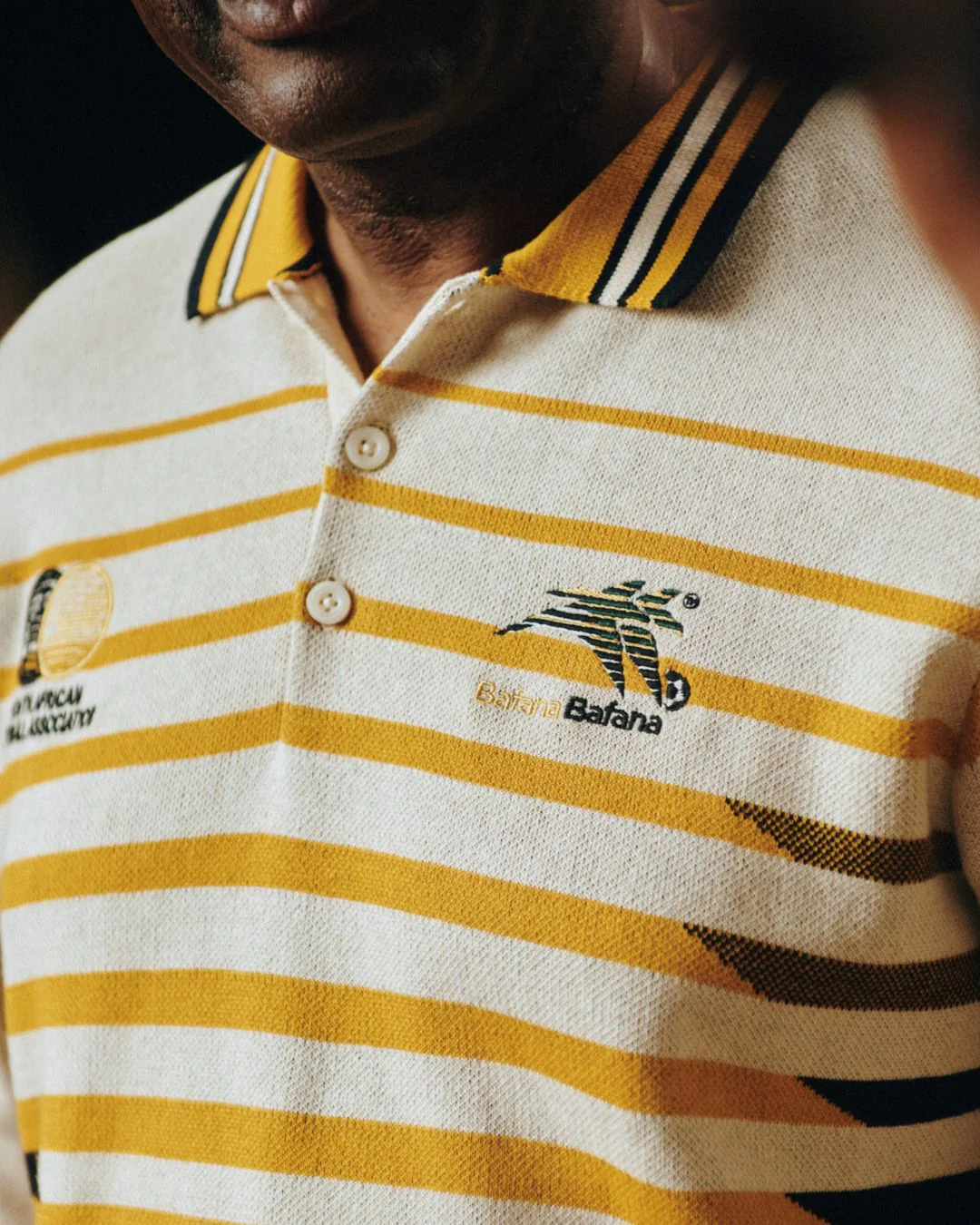 Bafana Bafana 96 Heritage Long Sleeve Knit Gold - Image 6