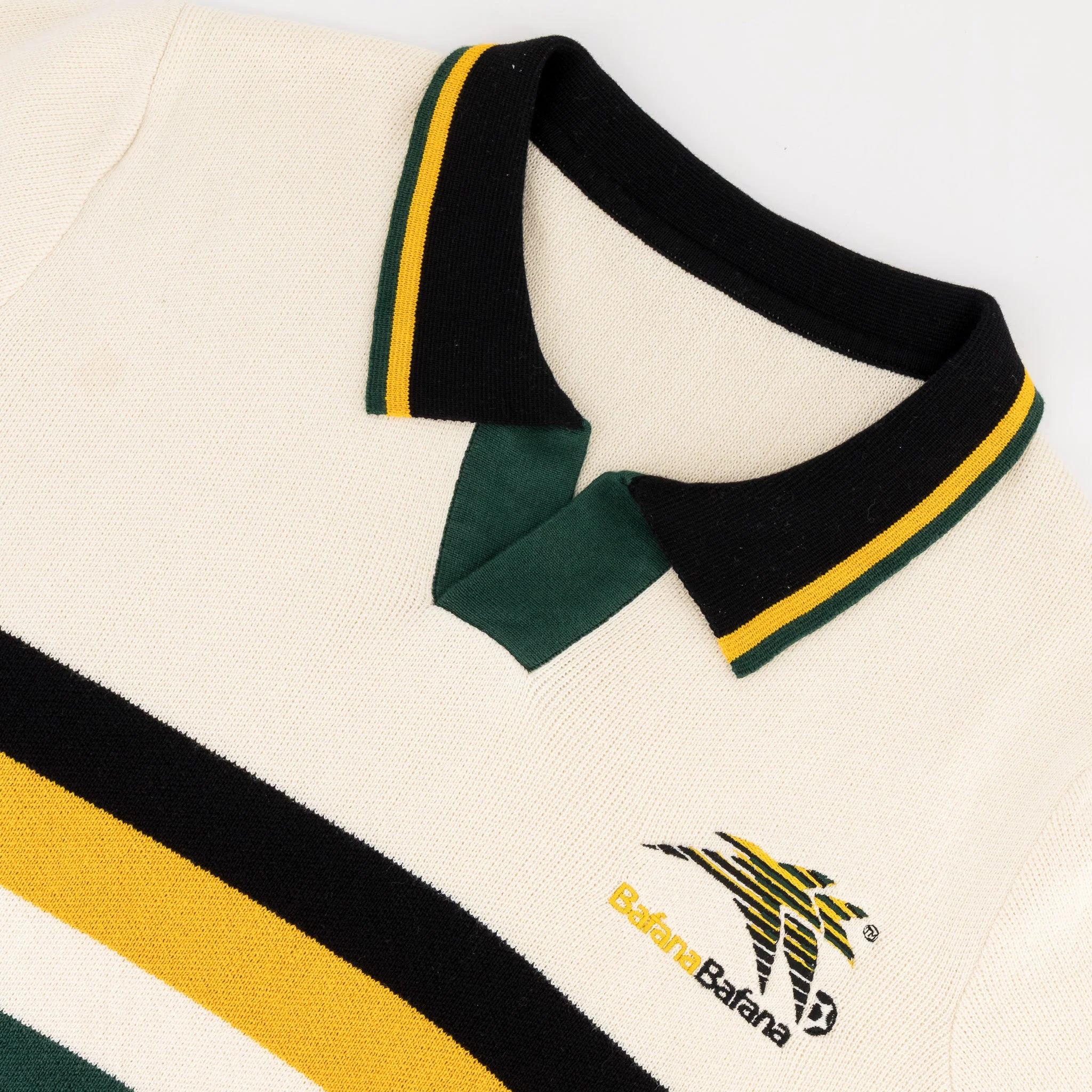 Bafana Bafana Knitwear Short Sleeve Polo Ivory - Image 7