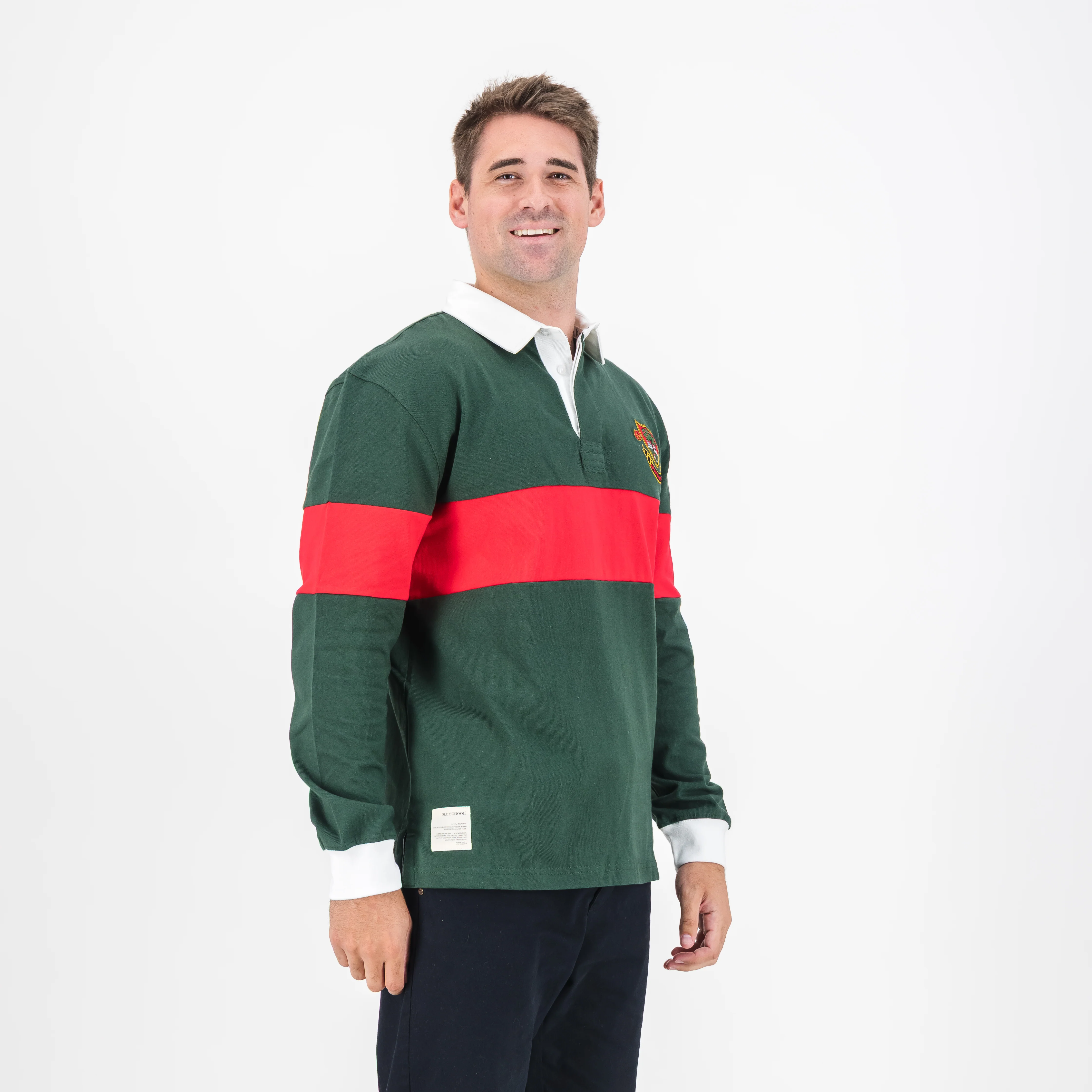 Schools Old Prunitions LS Rugby Jersey-OS Green - Image 3