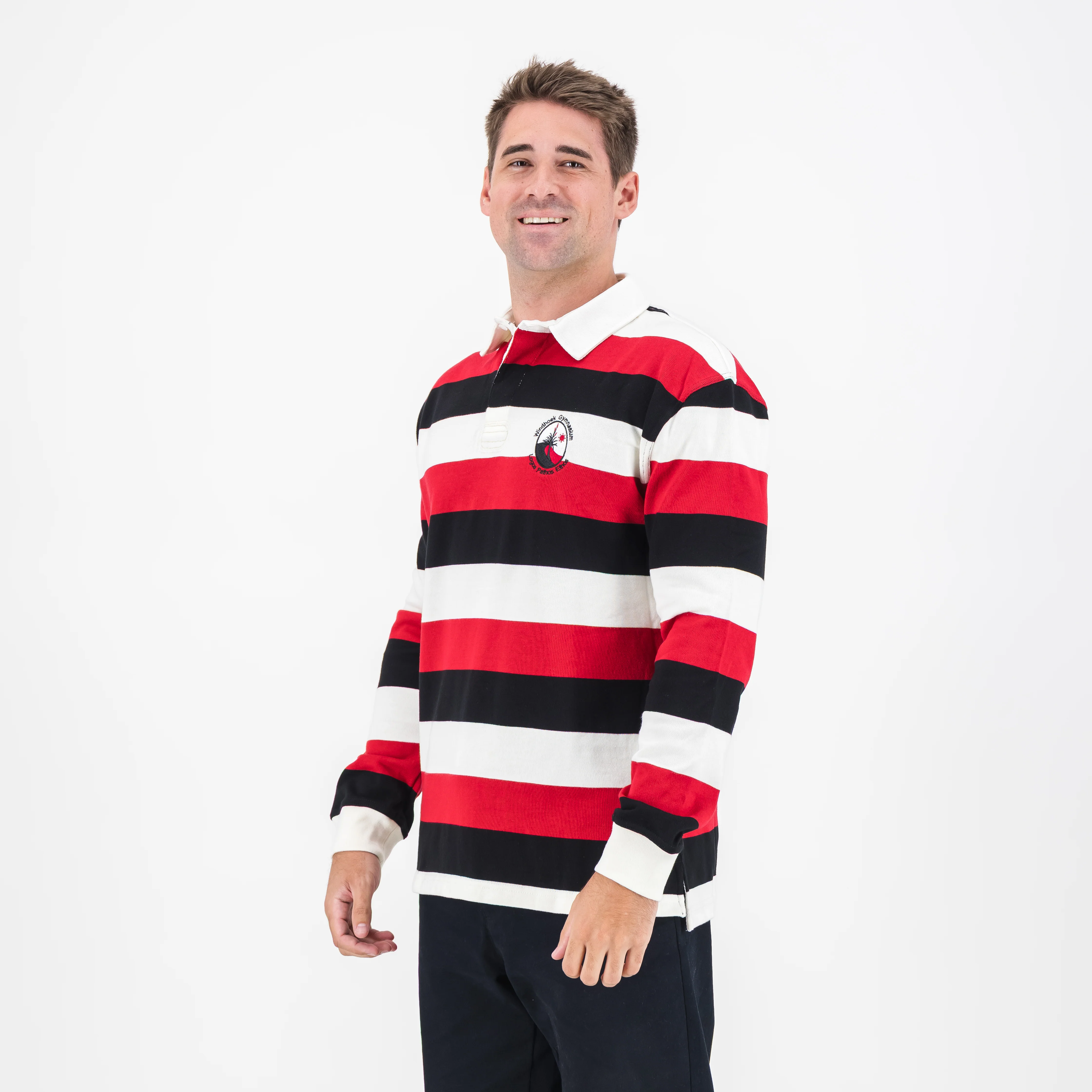 Schools Windhoek Gymnasium YD LS Rugby Jersey-White - Image 5