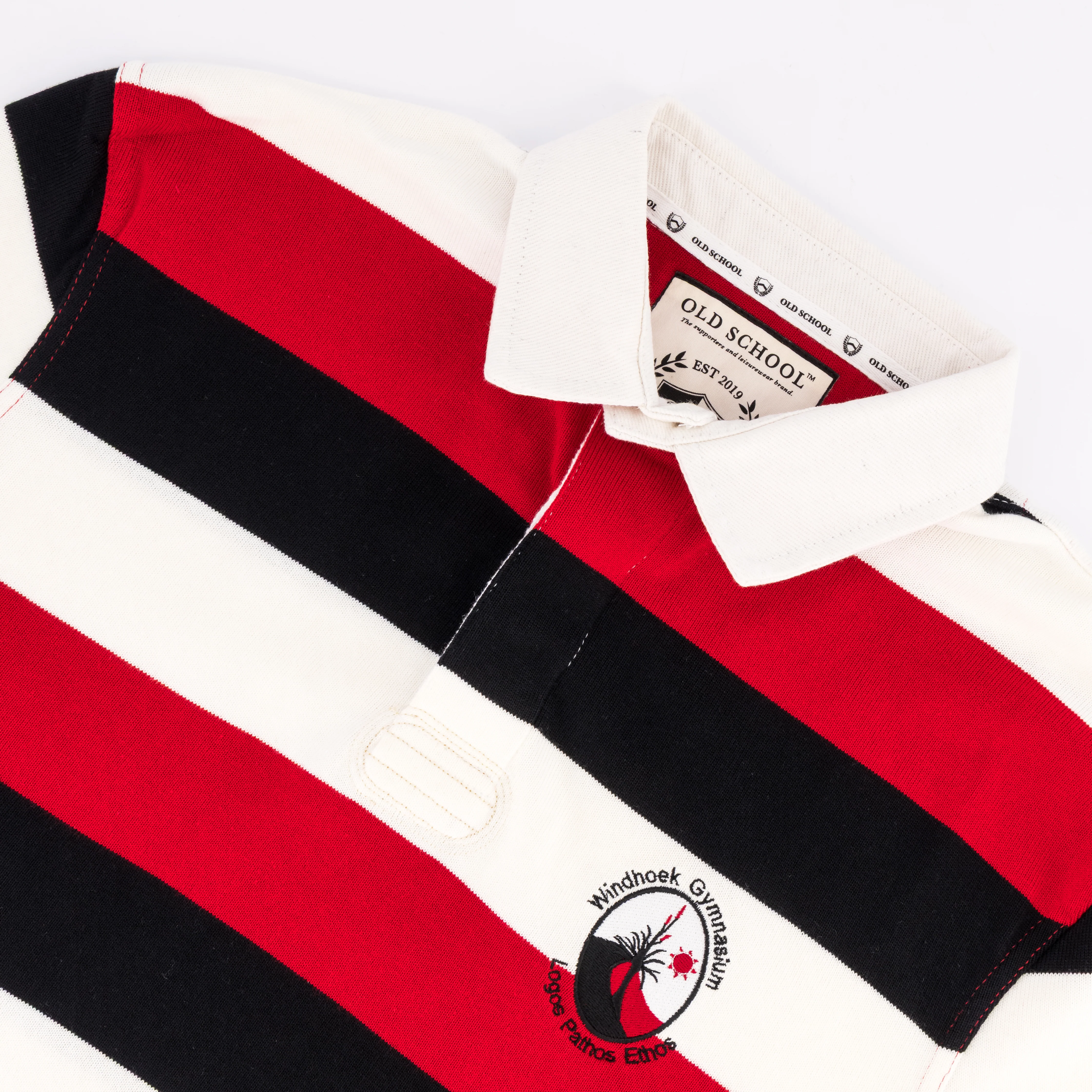 Schools Windhoek Gymnasium YD LS Rugby Jersey-White - Image 9